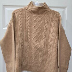 LOFT  Turtleneck Cable Sweater
